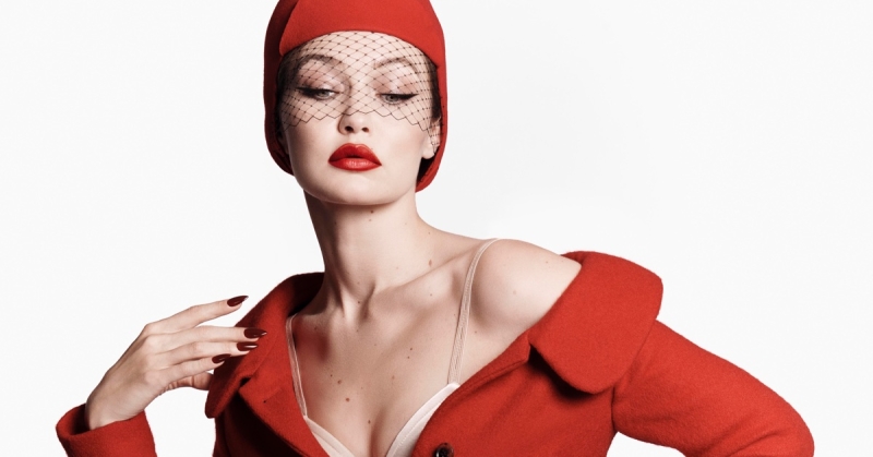 gigi hadid channels vintage glam for v magazine