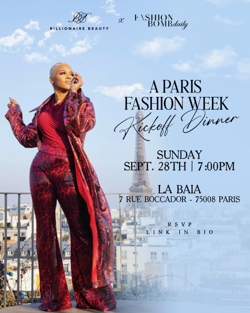you’re invited! paris fashion week event alert: join us sunday september 28th for a billionaire beauty dinner