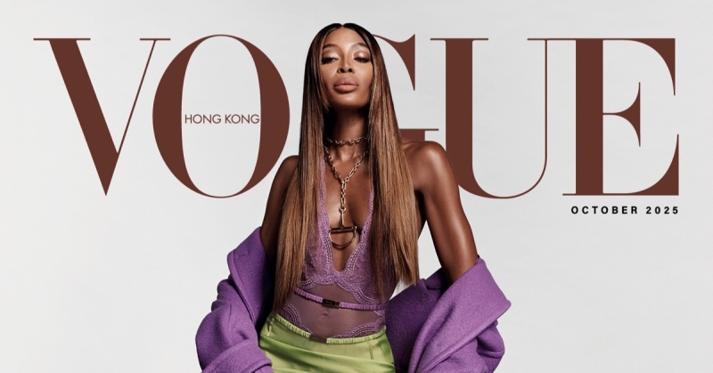 naomi campbell takes over vogue hong kong’s october covers