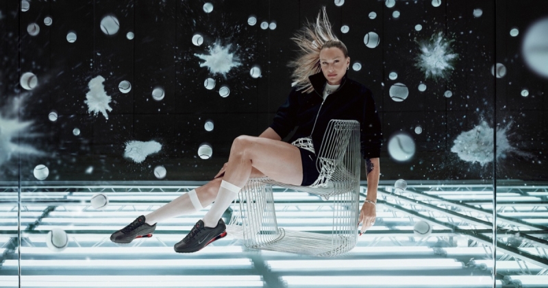 aryna sabalenka turns the nike shox z into a style statement