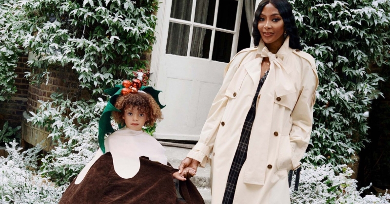 naomi campbell joins burberry’s festive holiday ad