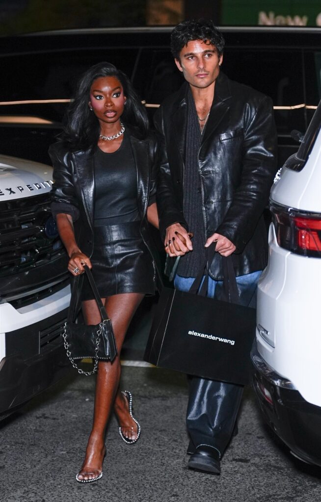 love island’s olandria carthen and asher london williams step out in coordinated alexander wang looks for campaign