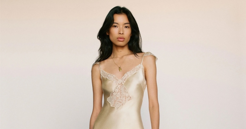 reformation’s silk dresses are pure romance