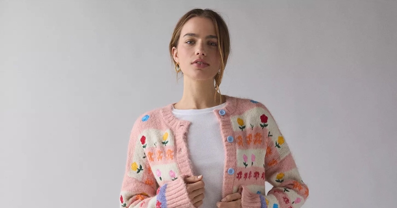 these statement cardigans deserve a spot in your closet